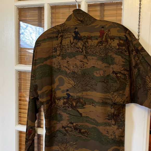 Vintage 1990’s Y2K Ralph Lauren Button up Equestrian print shirt size small - Picture 5 of 5